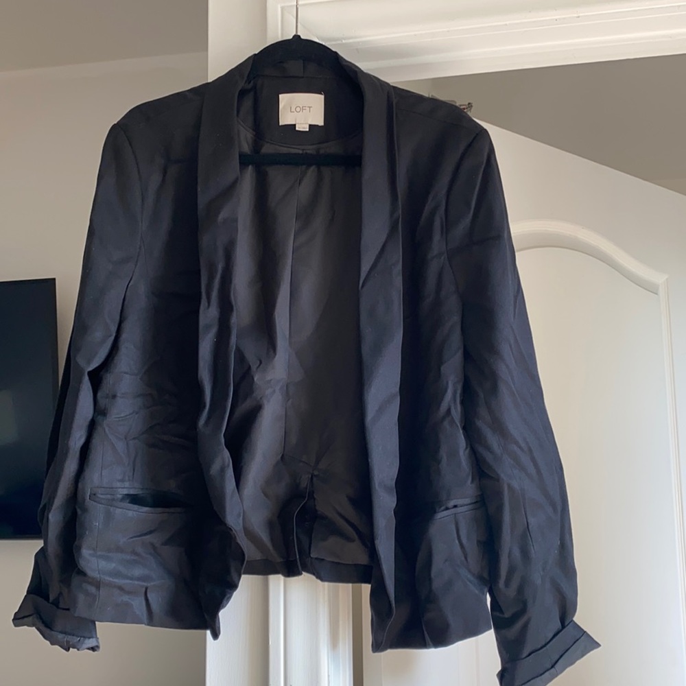 Loft black blazer XL